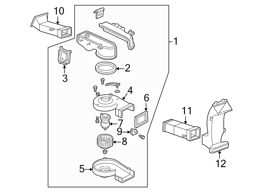 Diagram AIR DISTRIBUTION SYSTEM. for your 1992 Ford Ranger   