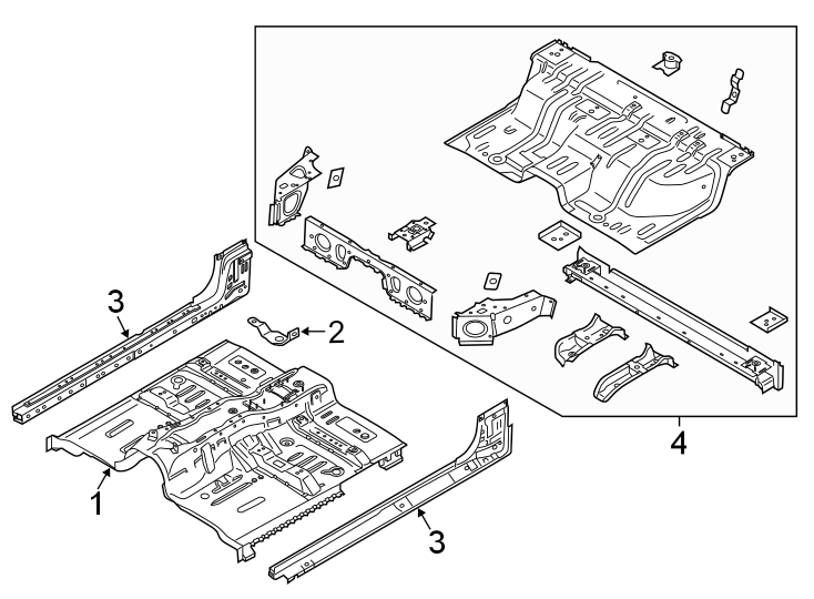 Diagram FLOOR. for your Ford Ranger  