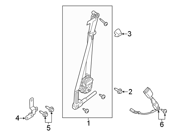 Diagram RESTRAINT SYSTEMS. FRONT SEAT BELTS. for your 2010 Ford Transit Connect   