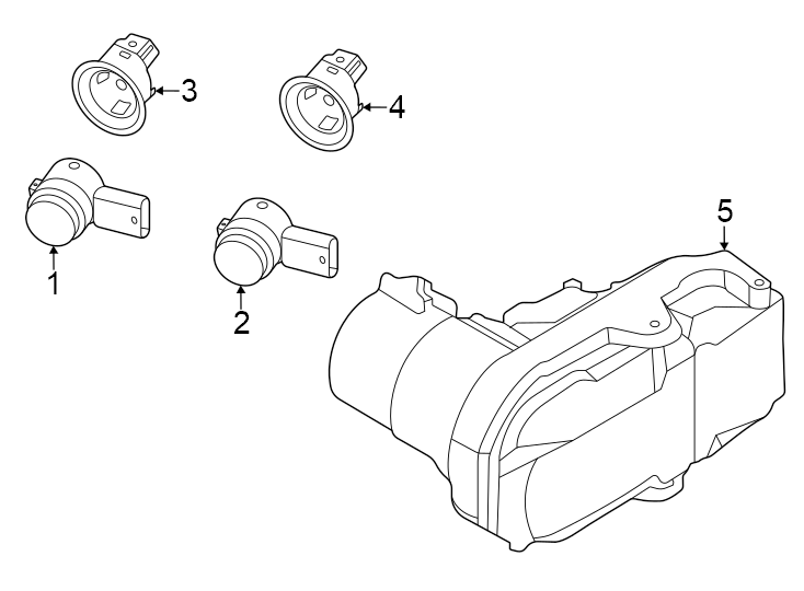Diagram Rear bumper. Electrical components. for your 2002 Ford Ranger   