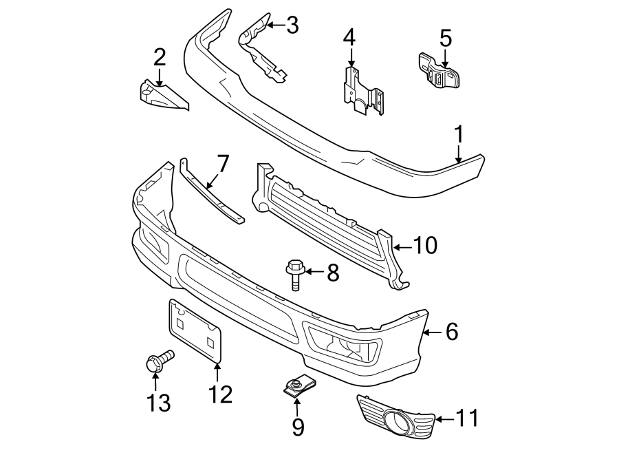 Diagram FRONT BUMPER. BUMPER & COMPONENTS. for your Lincoln MKZ  