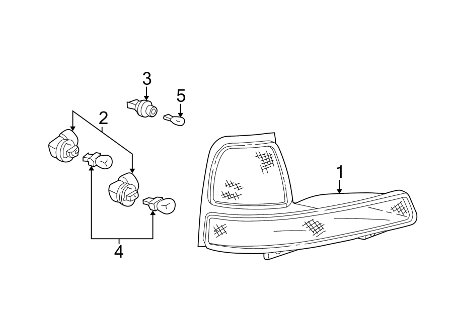 Diagram FRONT LAMPS. PARK & SIDE MARKER LAMPS. for your 2001 Ford F-150   