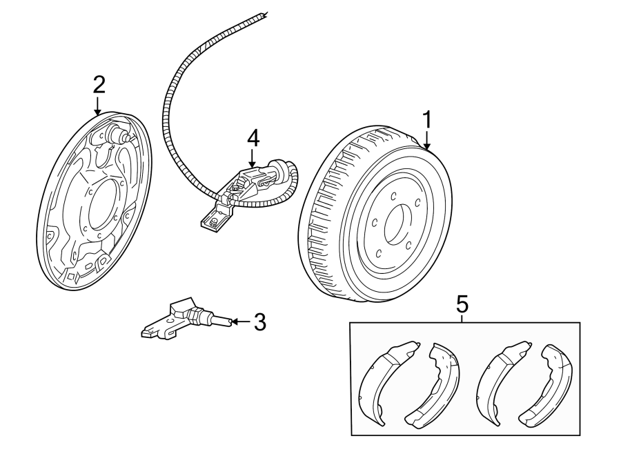 Diagram REAR SUSPENSION. BRAKE COMPONENTS. for your 2018 Ford F-150 2.7L EcoBoost V6 A/T RWD XLT Extended Cab Pickup Fleetside 