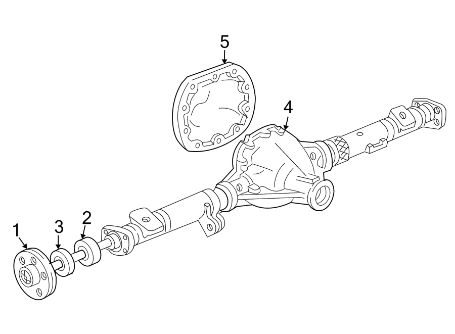 Diagram REAR SUSPENSION. AXLE HOUSING. for your 2017 Ford F-150 3.5L Duratec V6 FLEX A/T RWD XL Crew Cab Pickup Fleetside 