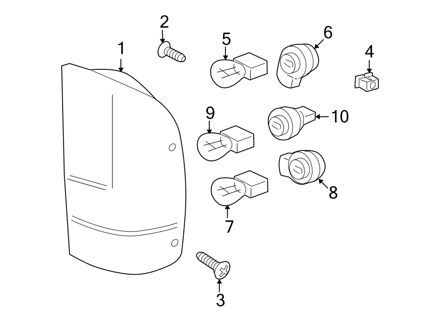 Diagram REAR LAMPS. COMBINATION LAMPS. for your 2019 Lincoln MKZ Hybrid Sedan  