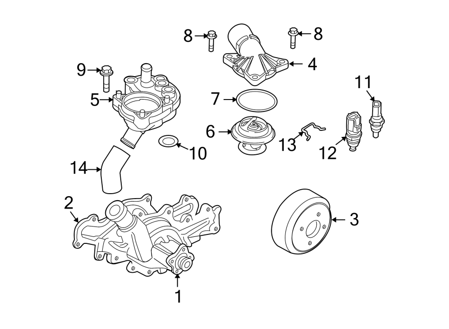 WATER PUMP. Diagram