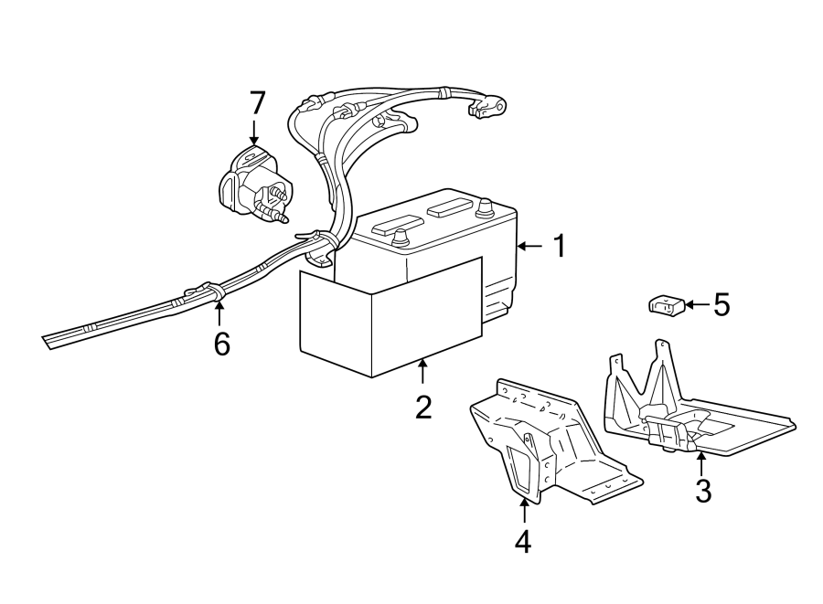 Ford Ranger Battery Cable Harness 23 Liter Wac 7l5z14300ba Havre Ford Havre Mt 8301