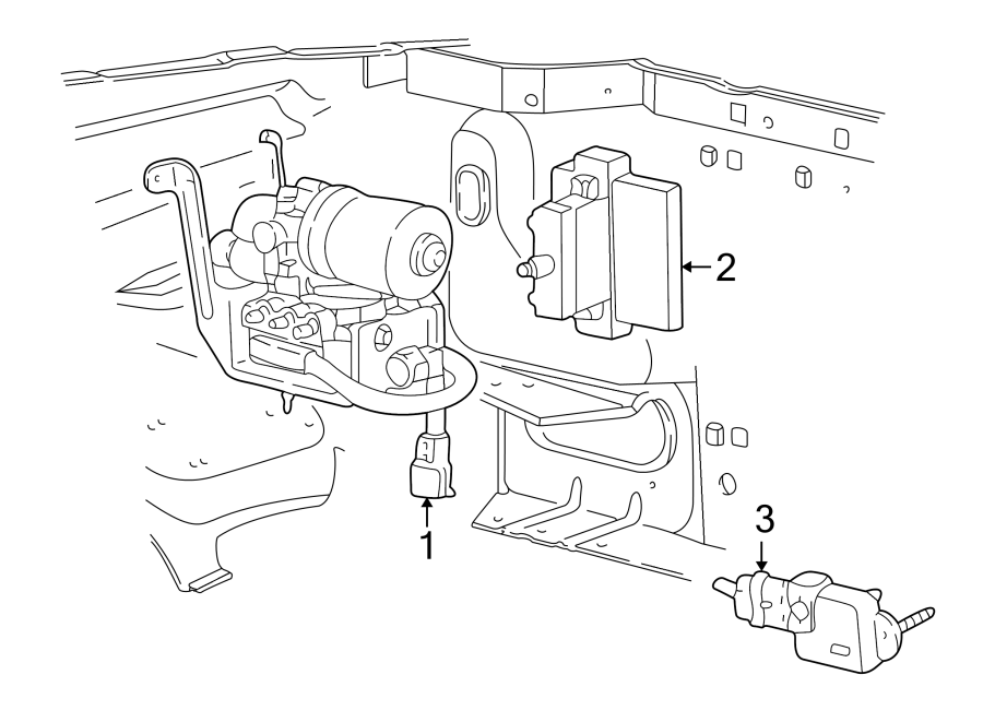 Diagram Abs components. for your 2007 Lincoln MKZ   