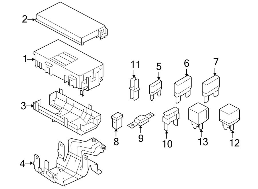 Diagram ELECTRICAL COMPONENTS. for your Ford Bronco  