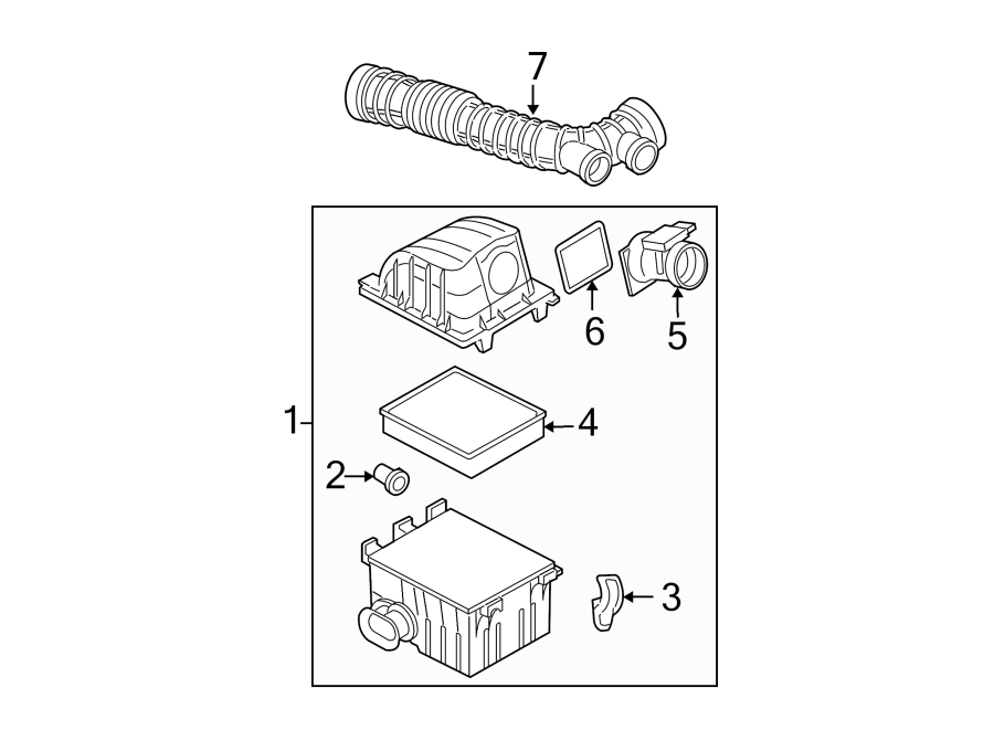 Diagram AIR INTAKE. for your Ford Ranger  