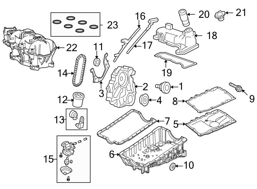 Diagram ENGINE PARTS. for your 1997 Mercury Mountaineer   