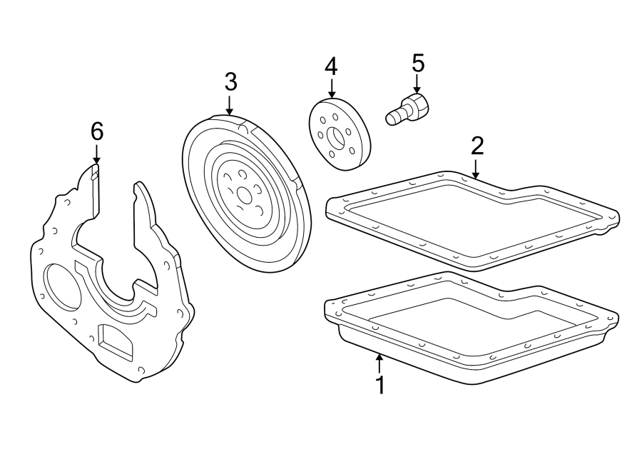 Diagram TRANSMISSION COMPONENTS. for your 2014 Lincoln MKZ   