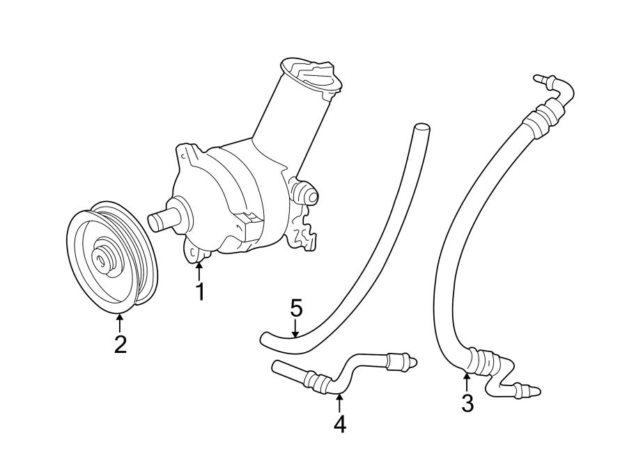 Diagram STEERING GEAR & LINKAGE. PUMP & HOSES. for your 2021 Lincoln Navigator   