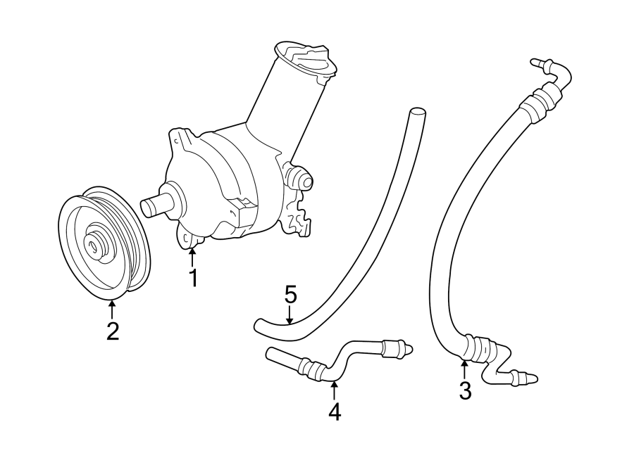 2001-ford-ranger-power-steering-return-hose-lower-f87z3a713bb