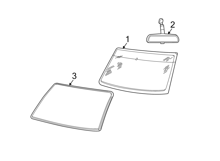 Diagram WINDSHIELD. GLASS. REVEAL MOLDINGS. for your 2016 Ford Escape   