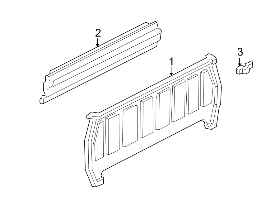 Diagram BACK PANEL. for your Ford Ranger  