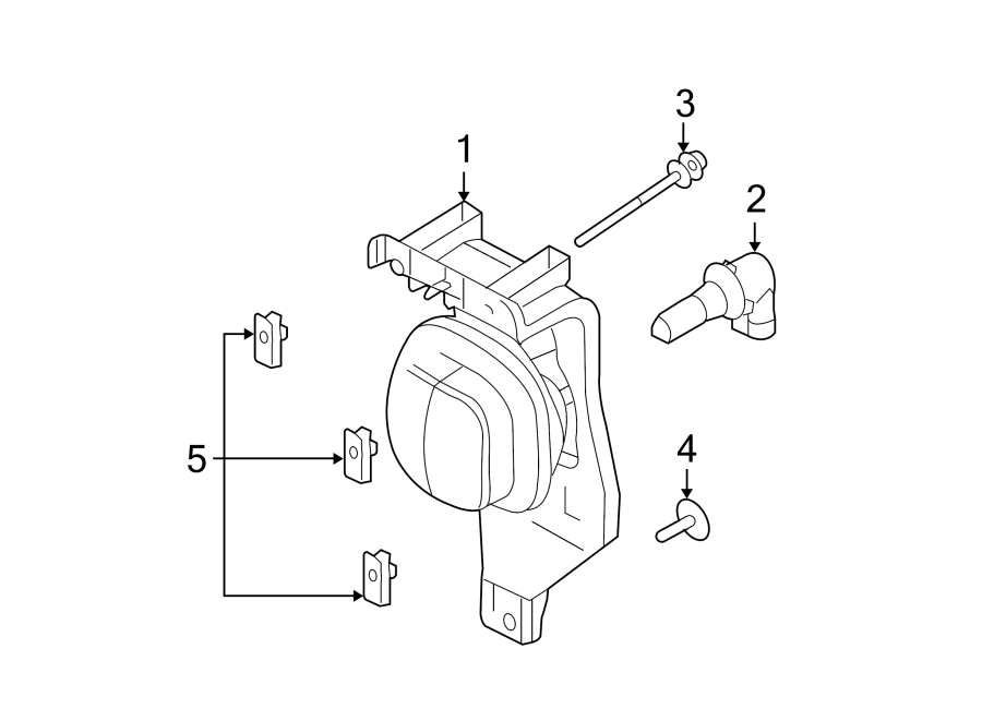 Diagram FRONT LAMPS. FOG LAMPS. for your 2000 Ford F-150   