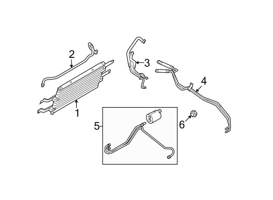 Diagram TRANS OIL COOLER. for your 1996 Ford