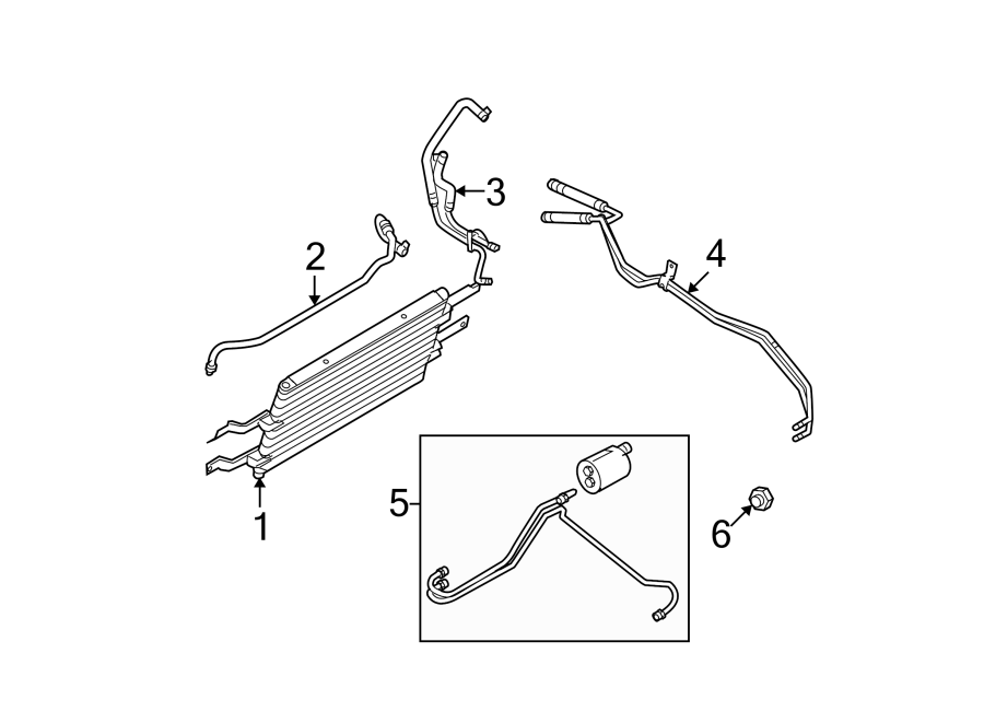 Diagram TRANS OIL COOLER. for your 2003 Ford F-250 Super Duty   