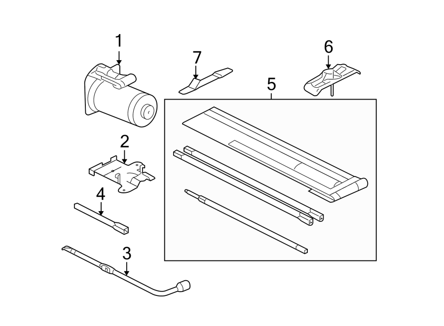 Diagram COMPONENTS UNDER HOOD. for your Ford F-250 Super Duty  