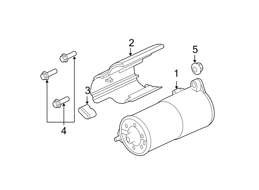 Diagram STARTER. for your Ford