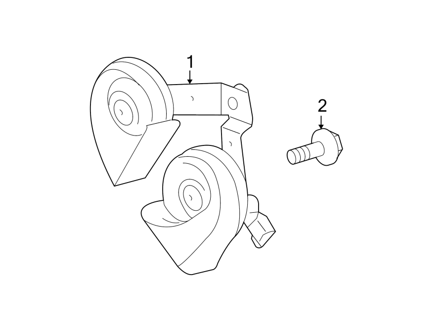 Diagram HORN. for your 2013 Lincoln MKZ   