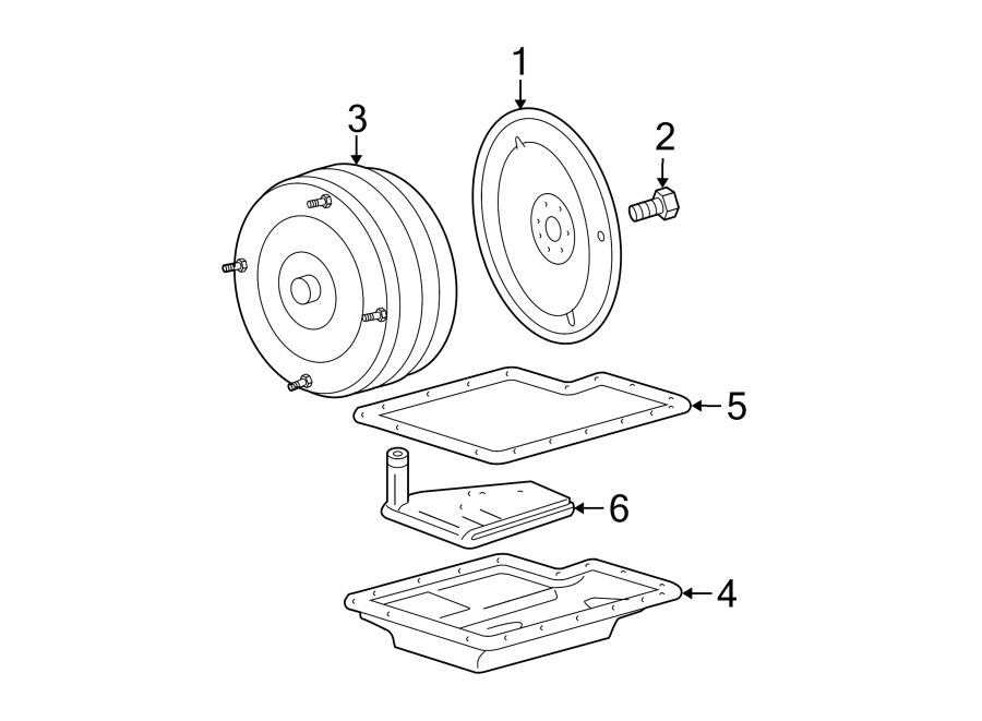 Diagram TRANSMISSION COMPONENTS. for your 2015 Lincoln MKZ Black Label Sedan  