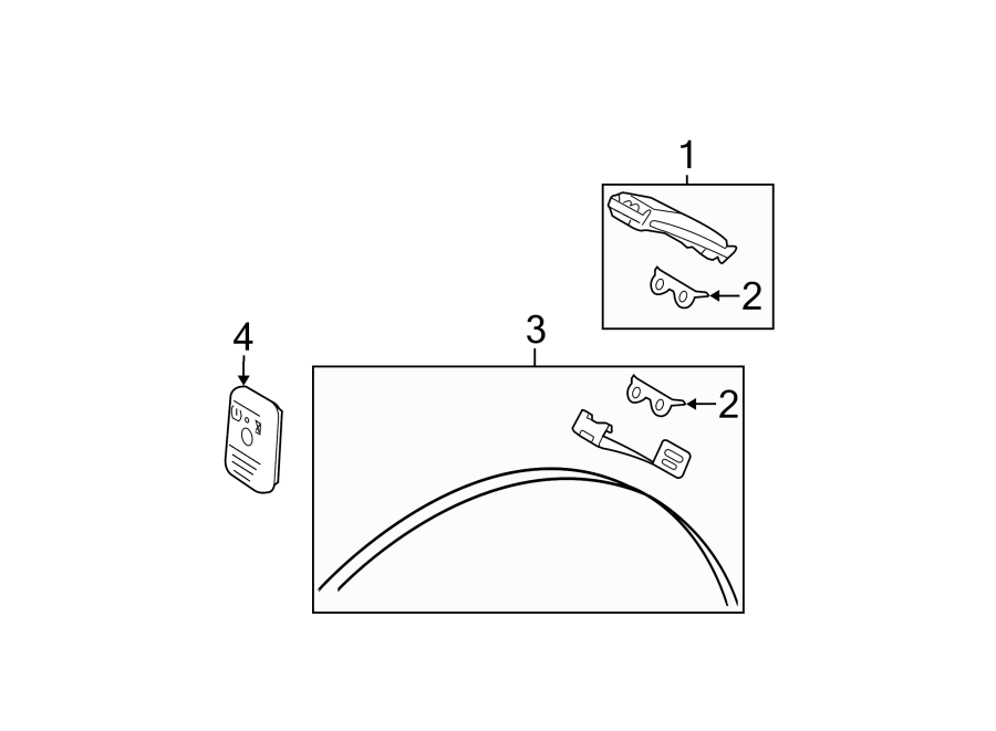 Diagram TIRE PRESSURE MONITOR COMPONENTS. for your Ford Transit Connect  