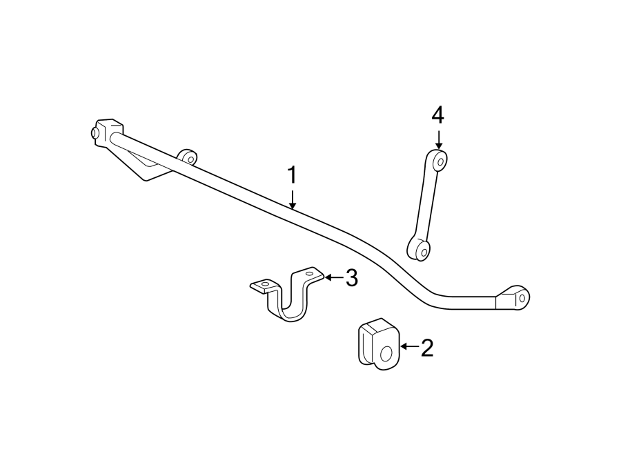 Diagram FRONT SUSPENSION. STABILIZER BAR & COMPONENTS. for your 2021 Ford F-350 Super Duty   