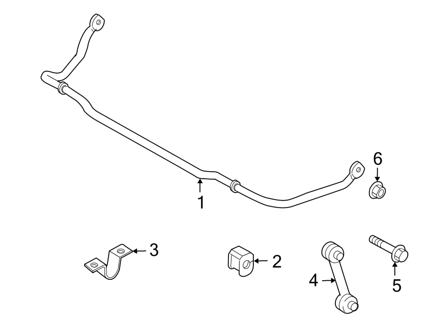 Diagram FRONT SUSPENSION. STABILIZER BAR & COMPONENTS. for your Ford F-450 Super Duty  