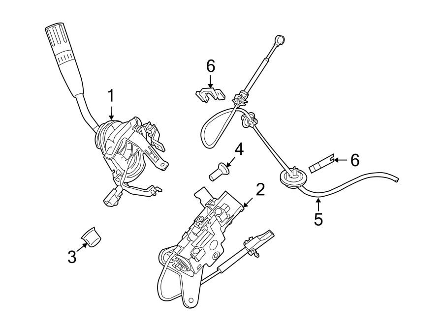 STEERING COLUMN. HOUSING & COMPONENTS. Diagram