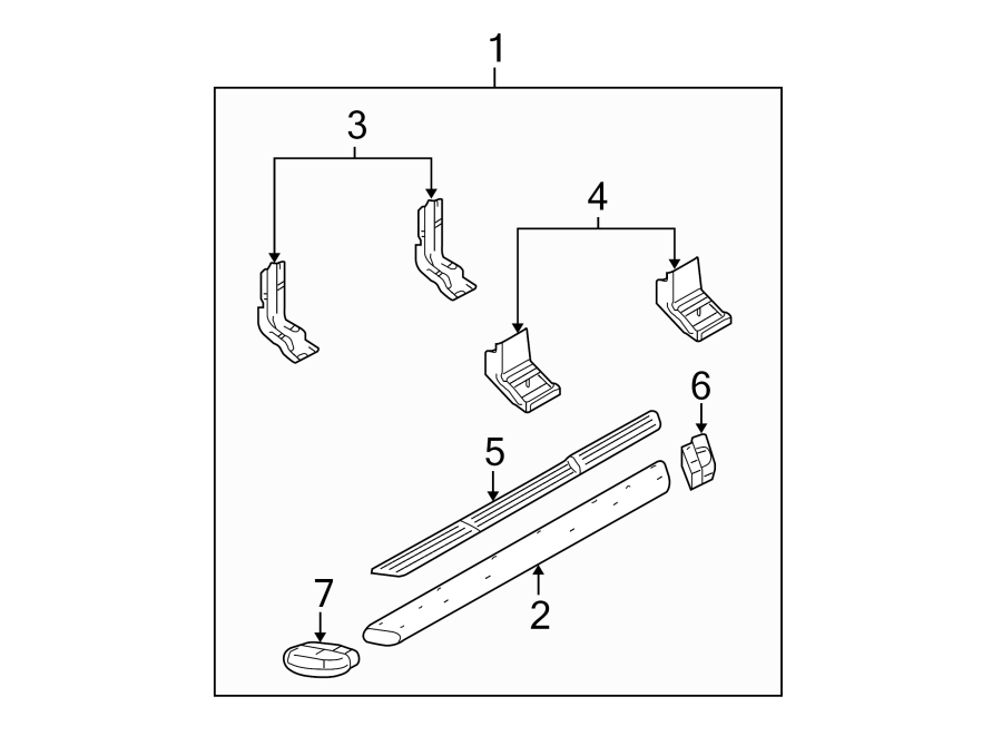 Diagram RUNNING BOARD. for your 2006 Lincoln Navigator   