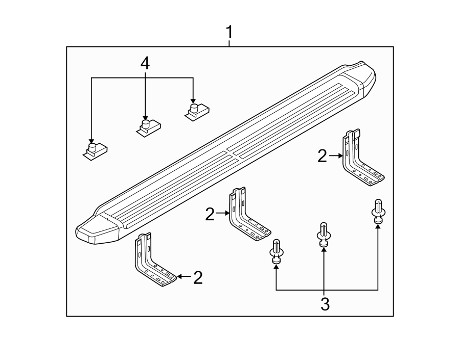 Diagram RUNNING BOARD. for your 2009 Ford F-150 4.6L Triton V8 A/T RWD XLT Extended Cab Pickup Stepside 