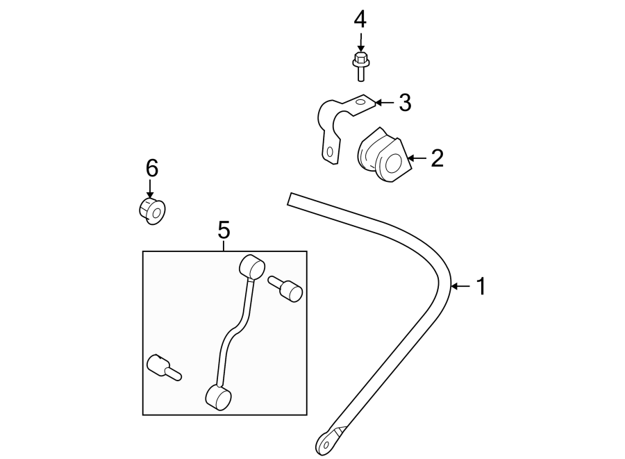 Diagram REAR SUSPENSION. STABILIZER BAR & COMPONENTS. for your 2020 Ford F-150 3.0L Power-Stroke V6 DIESEL A/T 4WD Platinum Crew Cab Pickup Fleetside 