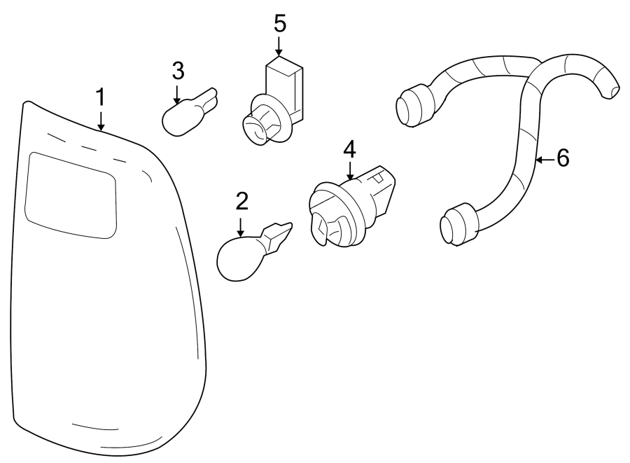 Diagram REAR LAMPS. COMBINATION LAMPS. for your 2013 Ford F-150 3.7L V6 FLEX A/T RWD XLT Standard Cab Pickup Fleetside 