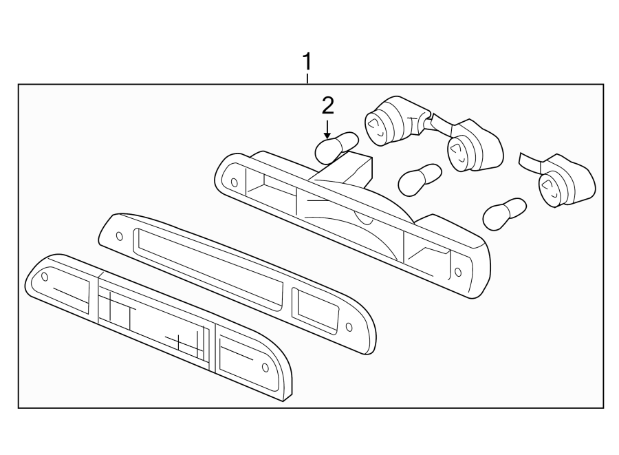 Diagram REAR LAMPS. HIGH MOUNTED STOP LAMP. for your 2003 Ford F-150   