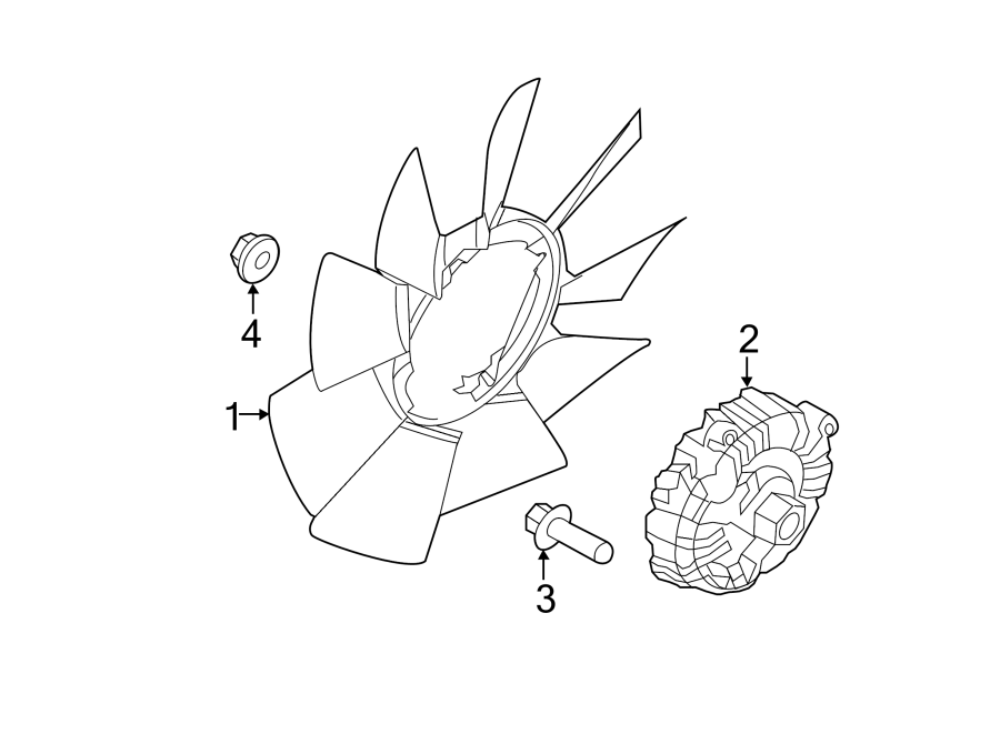 Diagram Cooling fan. for your 2012 Lincoln MKZ   