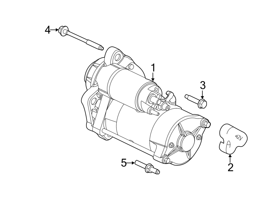 Diagram STARTER. for your 2024 Ford F-350 Super Duty   