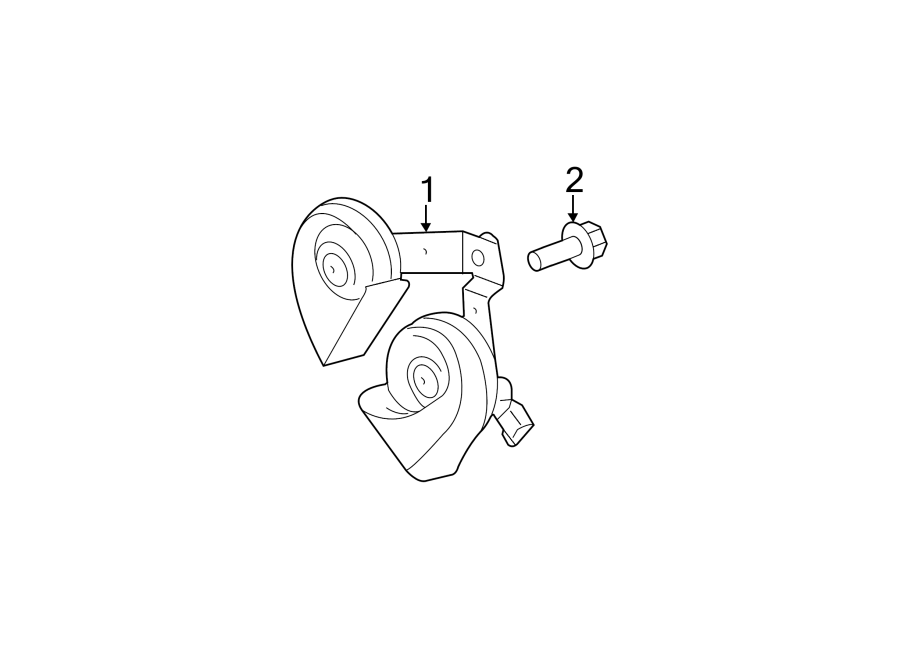 Diagram HORN. for your 2011 Lincoln MKZ   