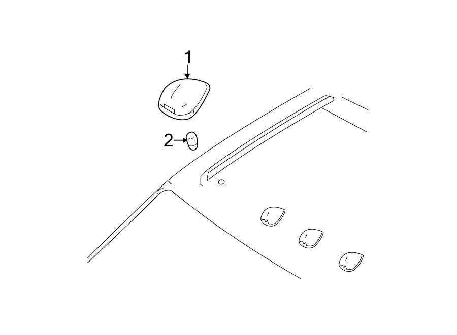 Full size assembly image of ROOF LAMPS. (1/1)