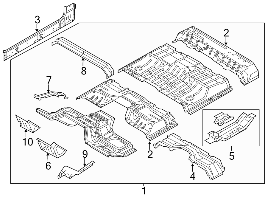 Diagram FLOOR. for your Ford F-150  