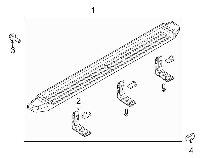 Diagram RUNNING BOARD. for your 2018 Ford F-150   