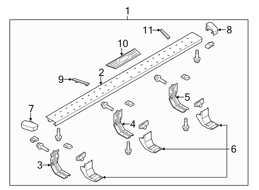 Diagram RUNNING BOARD. for your 2019 Lincoln Navigator   