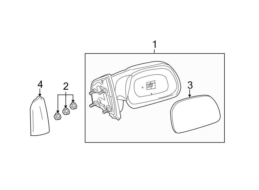 Diagram FRONT DOOR. OUTSIDE MIRRORS. for your 2009 Ford F-250 Super Duty   