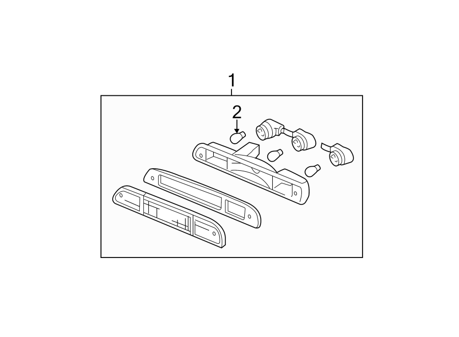 Diagram REAR LAMPS. HIGH MOUNTED STOP LAMP. for your Ford F-150  