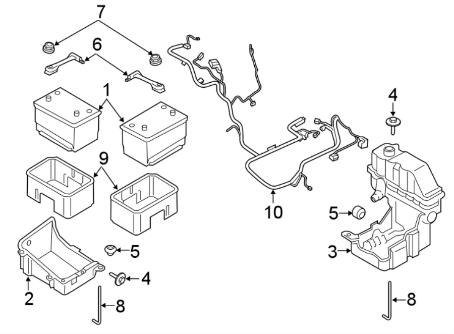 Diagram BATTERY. for your Ford Expedition  