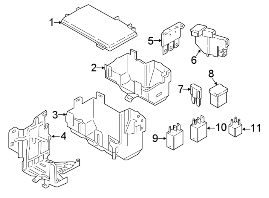 Diagram FUSE & RELAY. for your 1989 Ford Bronco   