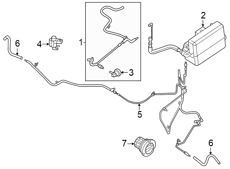 Diagram Front suspension. Vacuum controlled components. for your 2000 Ford F-550 Super Duty   