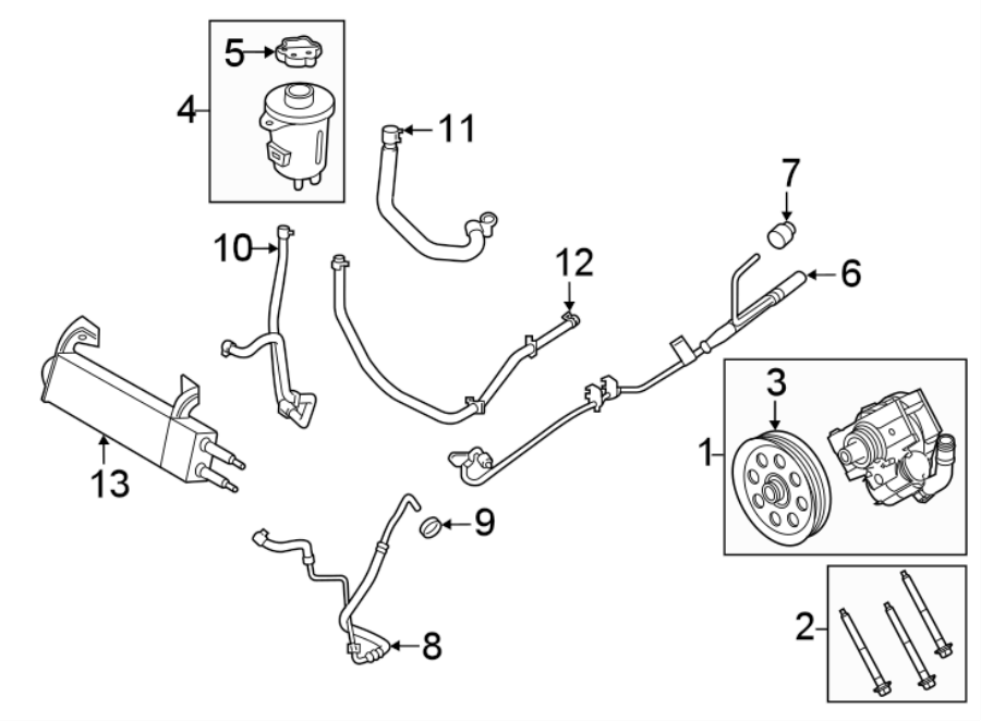 Diagram STEERING GEAR & LINKAGE. PUMP & HOSES. for your Ford F-250 Super Duty  