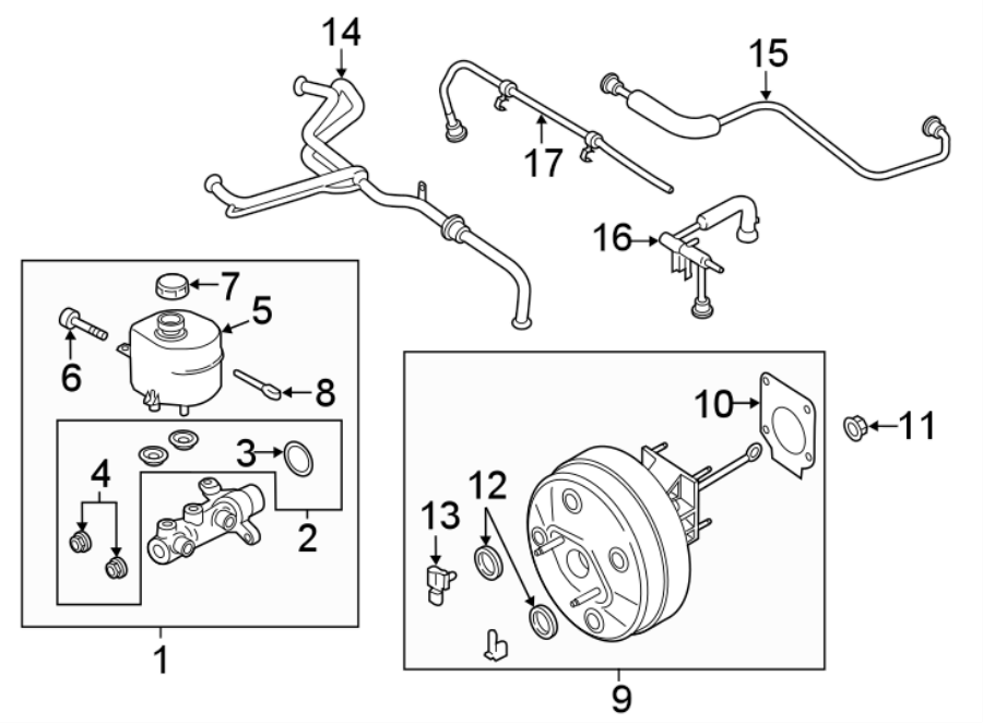 Diagram COMPONENTS ON DASH PANEL. for your 2023 Ford F-250 Super Duty   